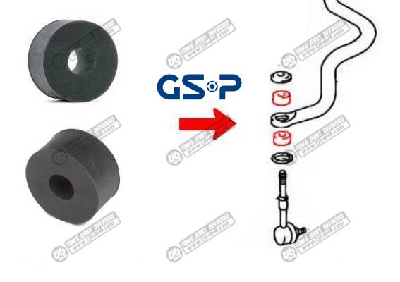 2XSilenblocs biellette AV superieur, Axe �10